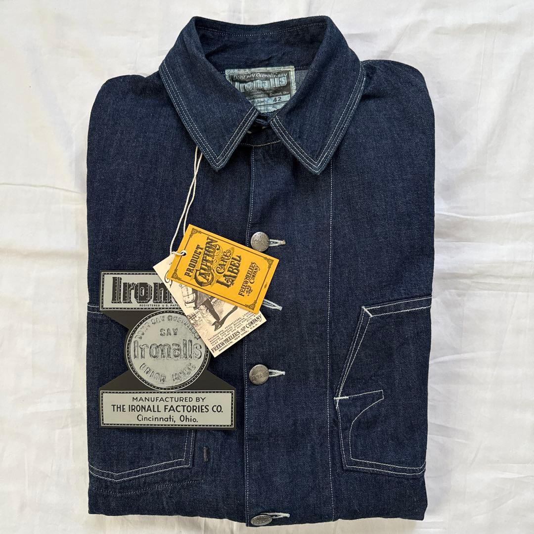 ◾️フリーホイーラーズ◾️カバーオール◾️アイアンオールズ◾️サイズ42◾️新品