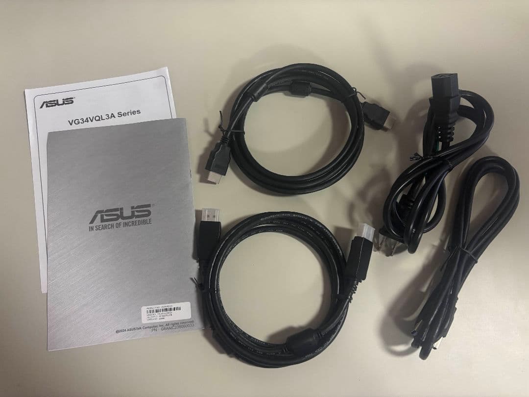 ディスプレイ・モニター本体 ASUS TUF Gaming VG34VQL3A