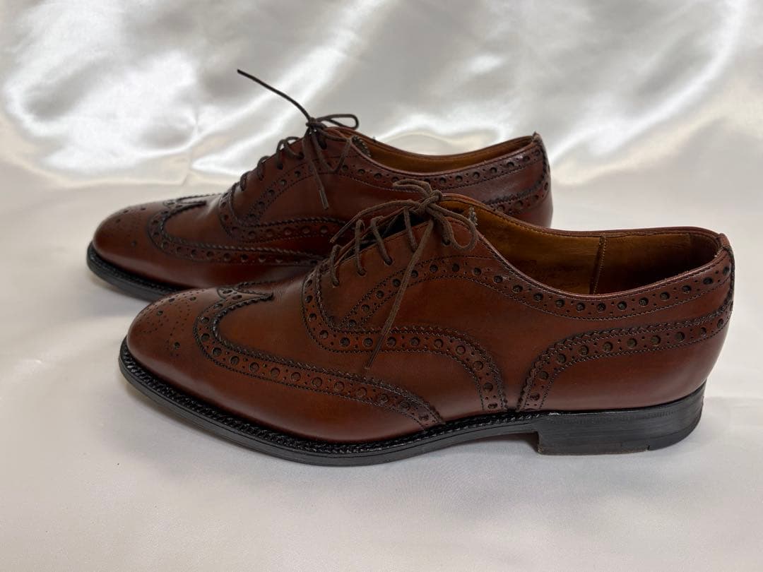 church’sブラウン ウィングチップ ドレスシューズ