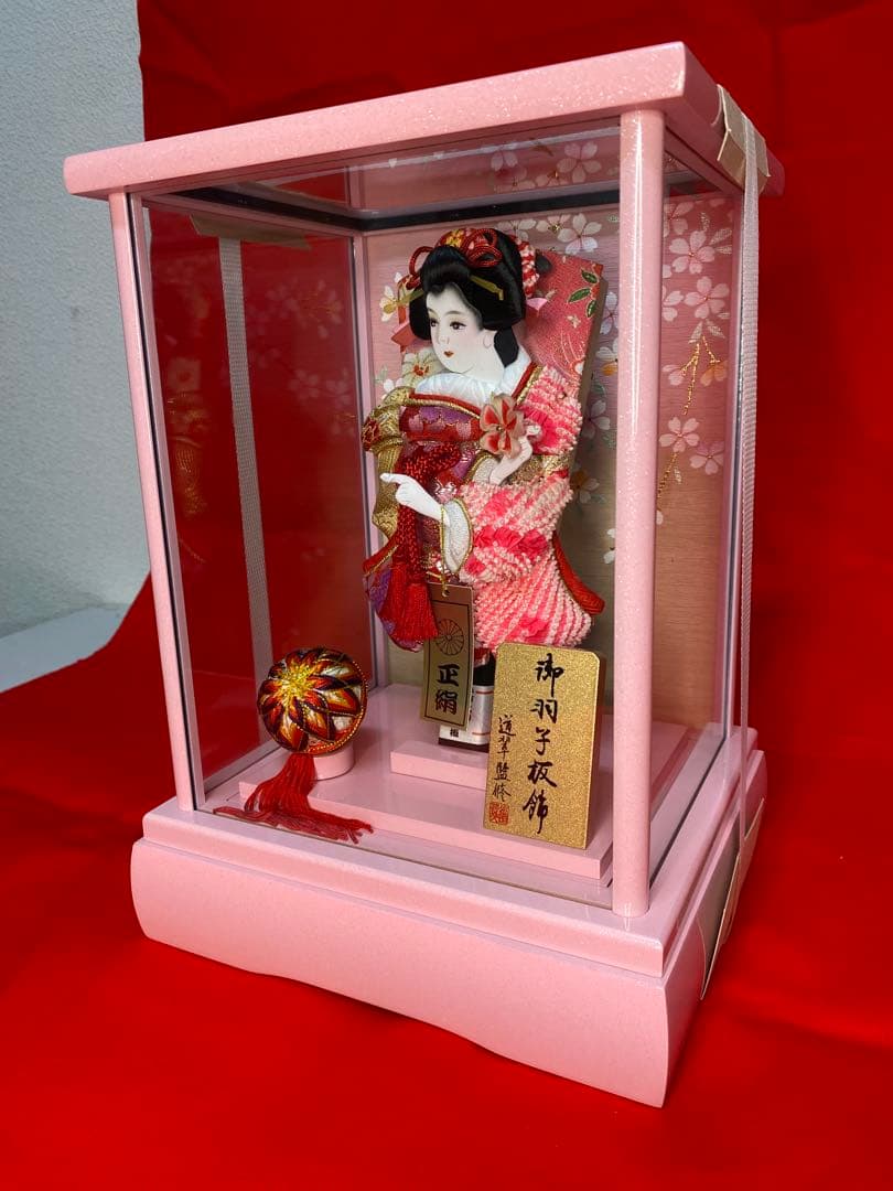 羽子板ガラスケース７号・サイズ間口約２３×奥行約２０×高さ約３１㎝・小さいサイズ