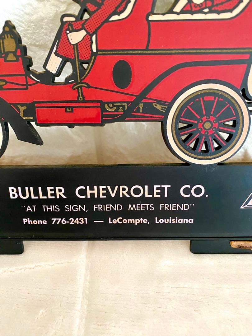 ✴︎1950～70‘S製レア物　シボレー ヴィンテージ広告/クラッシックカー壁掛け