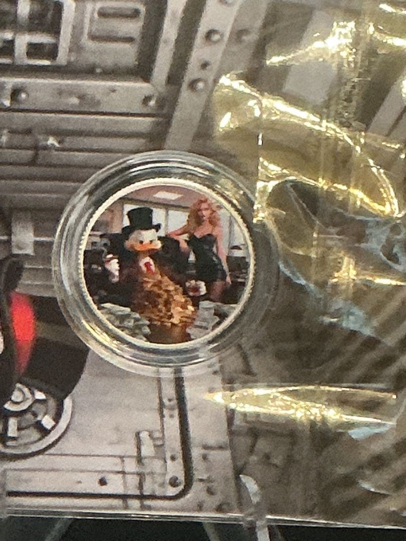 スクルージ・マクダック 3g 純銀ラウンド（専用ブリスター入り）