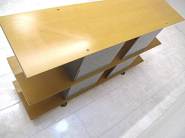 リーンロゼ ウッドメタルシェルフ リビングシェルフ サイドシェルフ　サイドボード