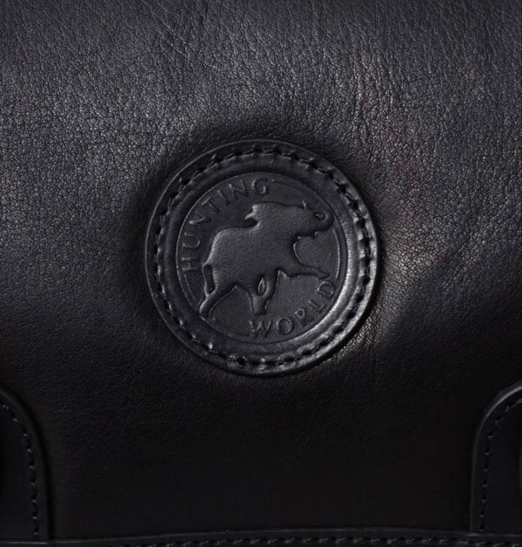 BEAMS F【別注】HUNTING WORLD / レザー キャリーオール S