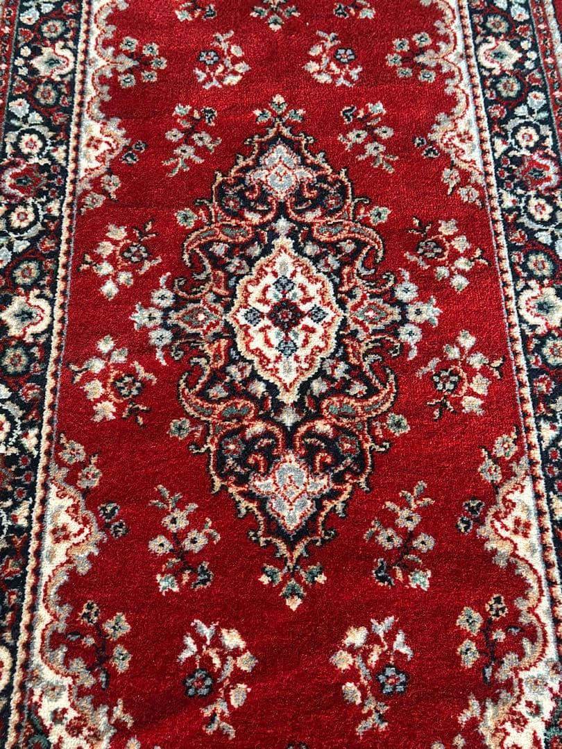 ベルギー製 100％ウール 機械織りラグ