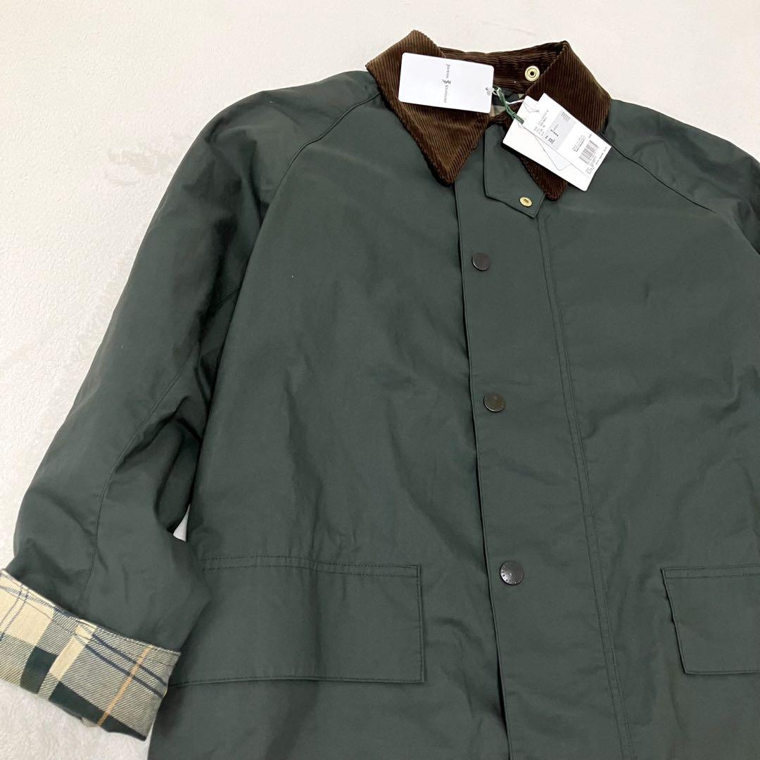 新品/Barbour/OS BURGHLEY JS/ステンカラーコート/カーキ