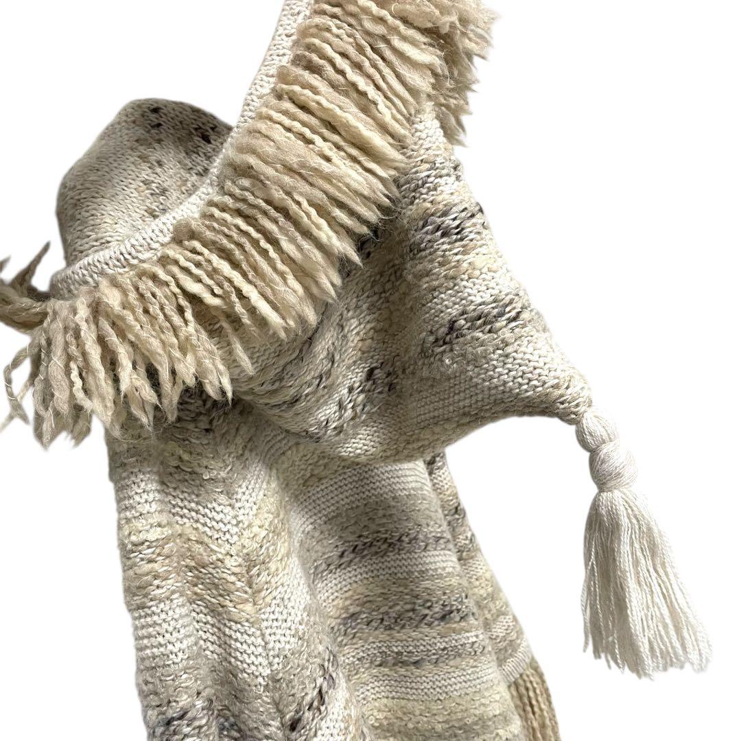 Just Cavalli /ニットポンチョ パーカー 38 ベージュ系 a535