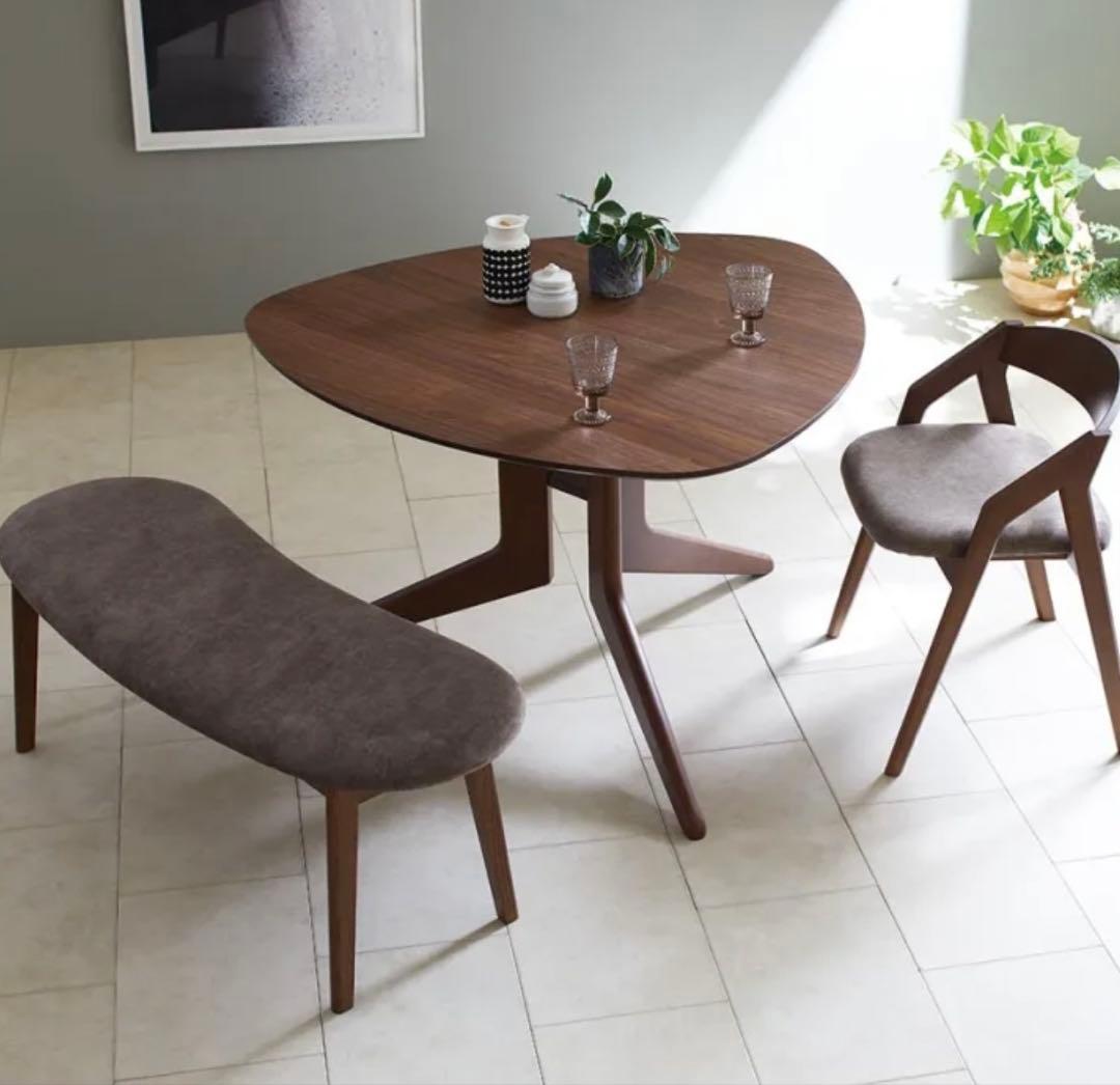 【美品】三角テーブル ウォールナット