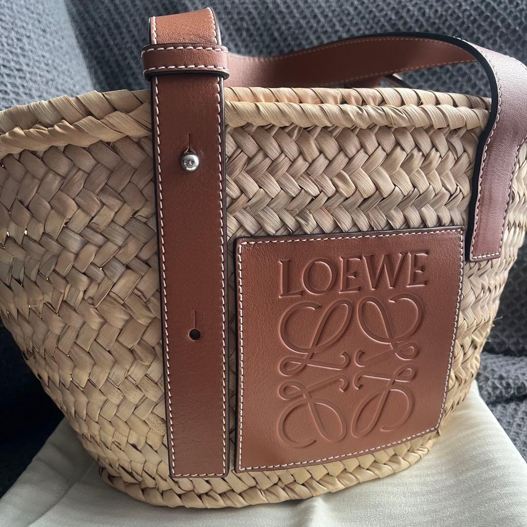 【あっかーね】 ロエベ LOEWE カゴバッグ スモール ナチュラル