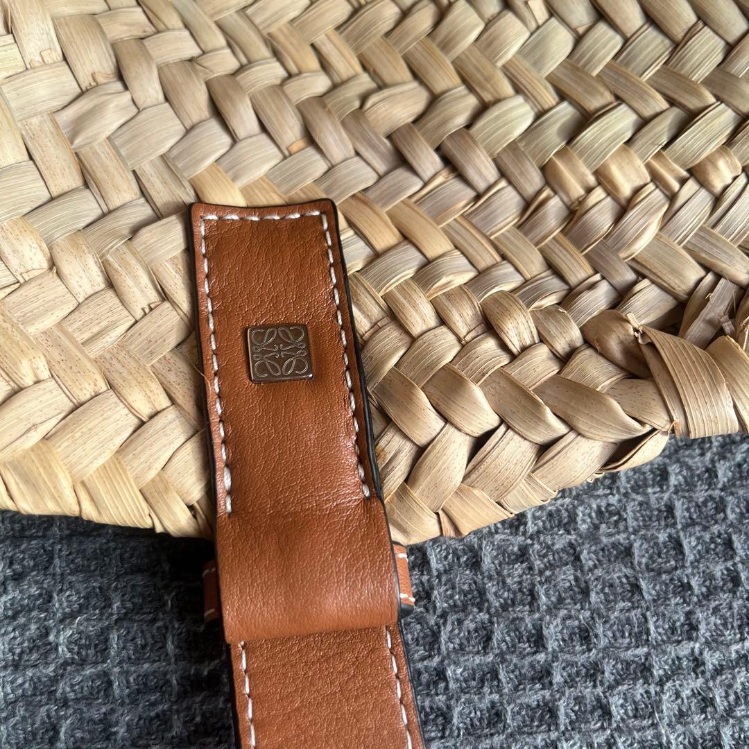 【あっかーね】 ロエベ LOEWE カゴバッグ スモール ナチュラル