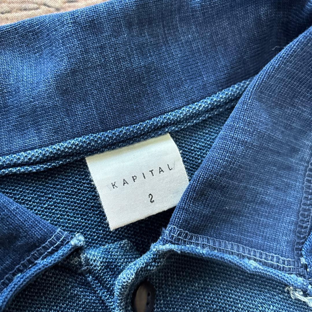 トップス KAPITAL / indigo polo shirts