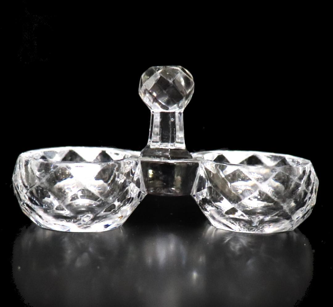 オールド・バカラ 特大 レアサイズ 塩入れ 大型 調味料入れ 切子 アクセサリー