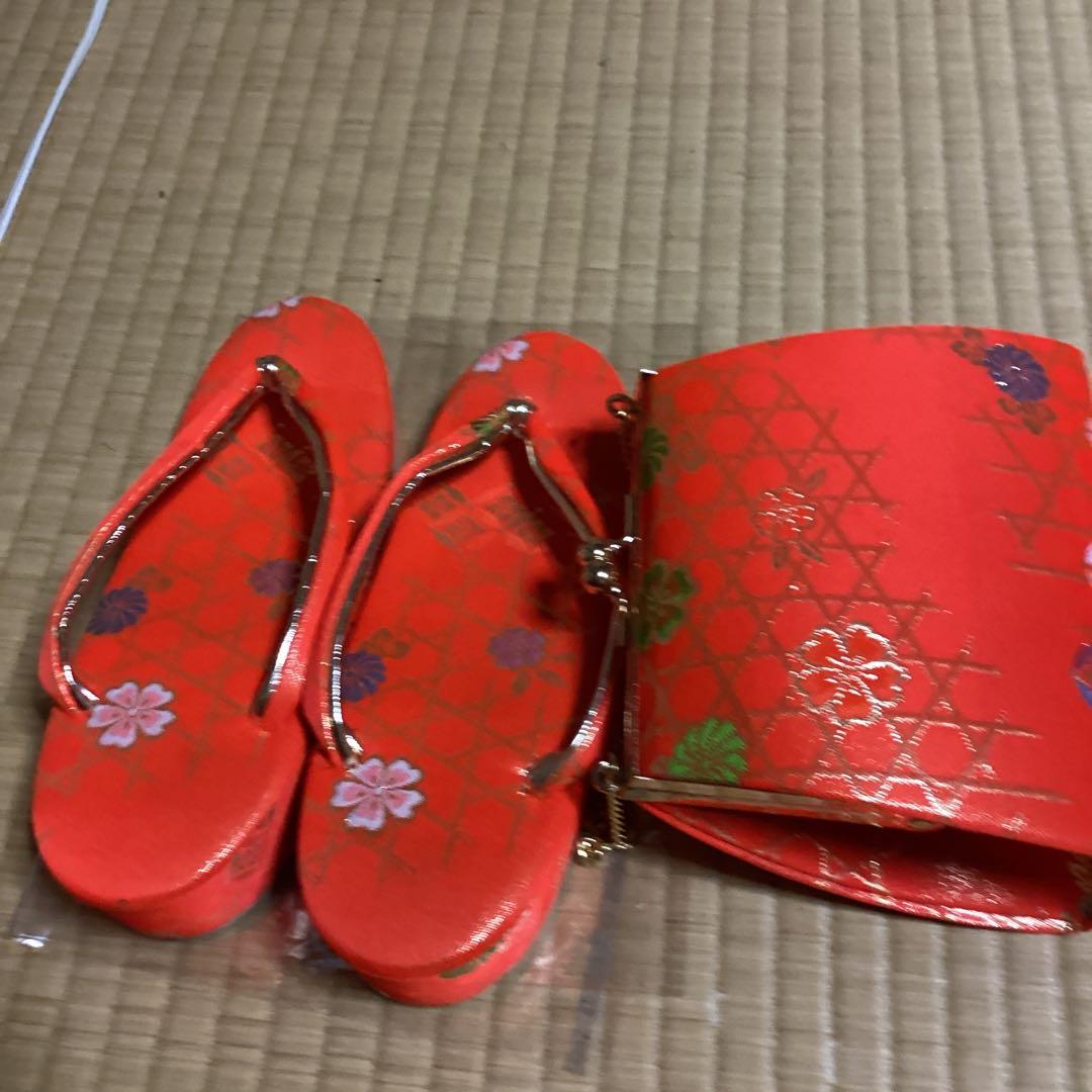 七五三小柄七歳用フルセット　帯幅14、5センチ　草履21センチ