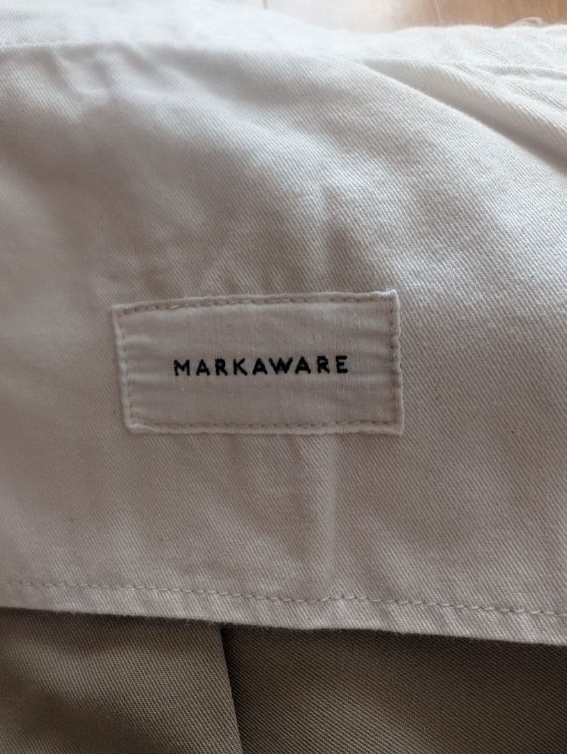 【markaware】41KHAKI WIDE ワイドパンツ チノパンツ