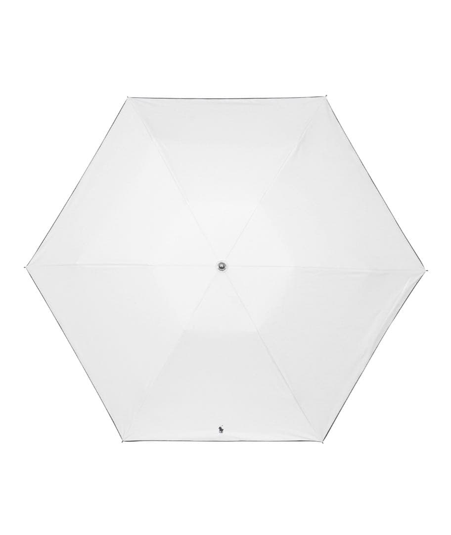 ポロラルフローレン　折りたたみ 日傘  晴雨兼用 オフホワイト ワンポイント新品