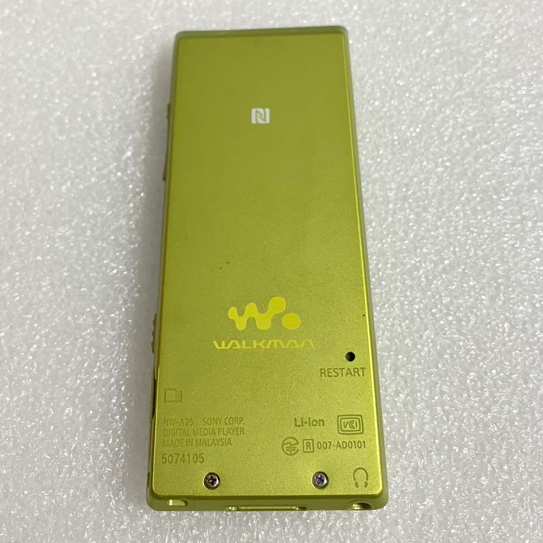 【バッテリー良好】　ソニー　ウォークマン　NW-A25 16GB ライムイエロー