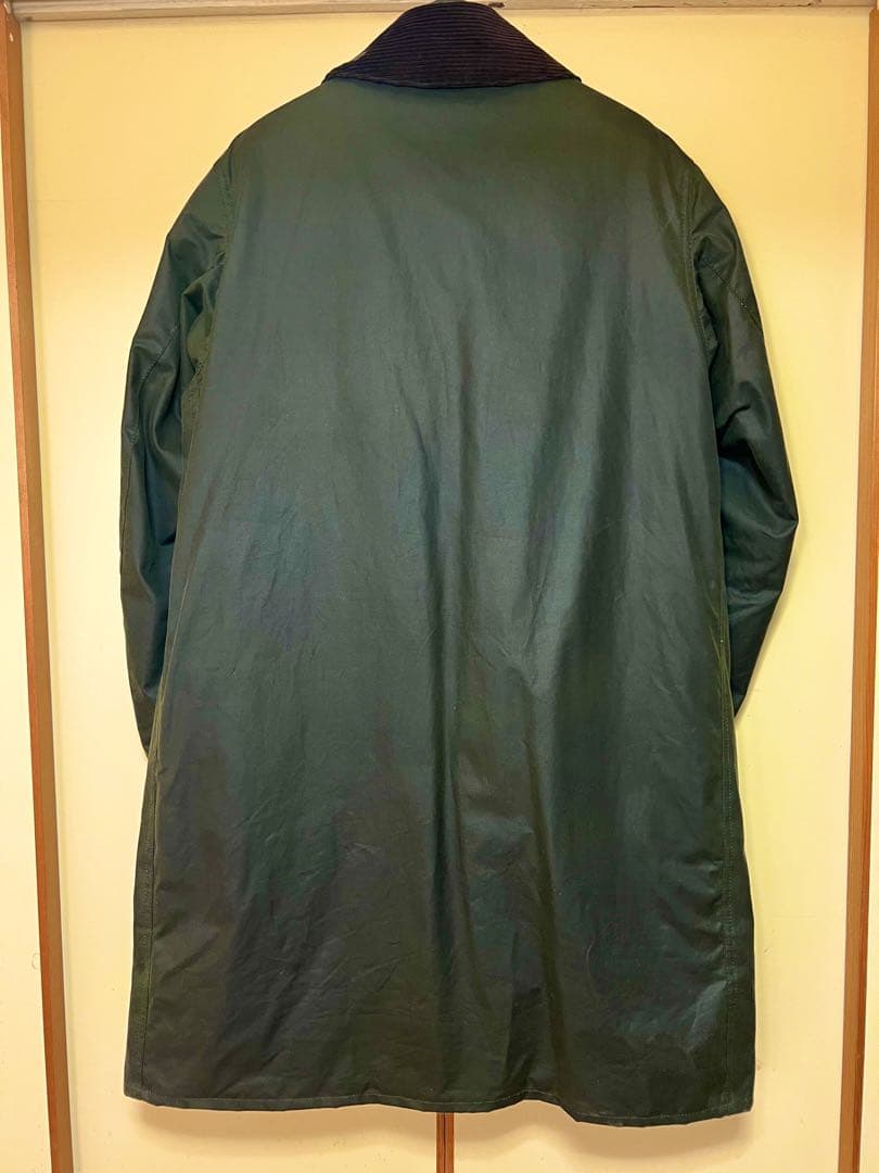 英国製 Barbour Border SL 34サイズ スリムフィット SAGE