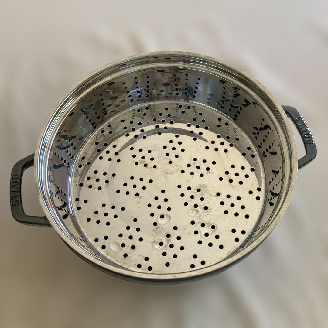 ピクミン様！専用　STAUB La Cocotte 鍋 26cm スチーマー付き