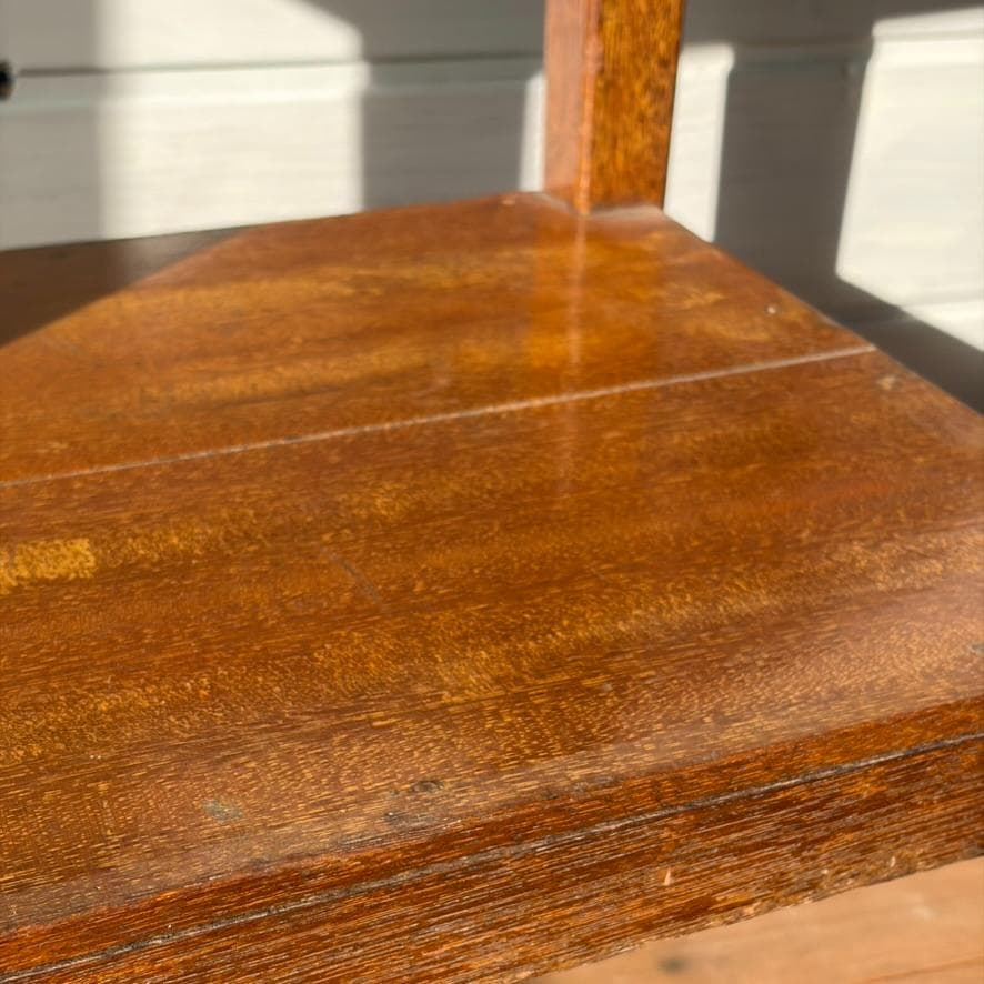 木製 二段 サイドテーブル／小机 飾り台 古家具 古道具