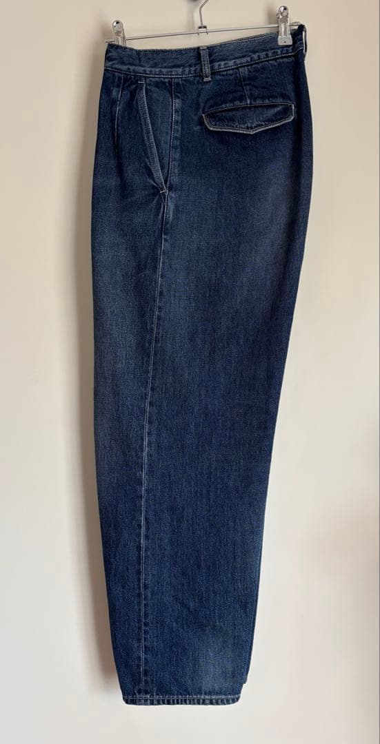 パンツ Selvage Denim Two Tuck Tapered Pants