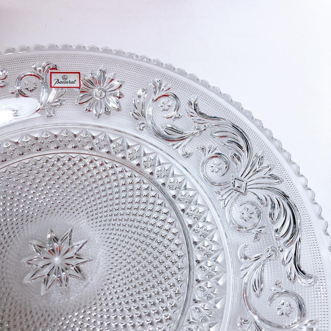 Baccarat バカラ アラベスク プレート 24cm　|3899|
