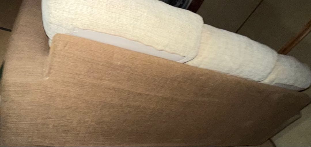 ベージュ ファブリック ソファ2.3人掛け