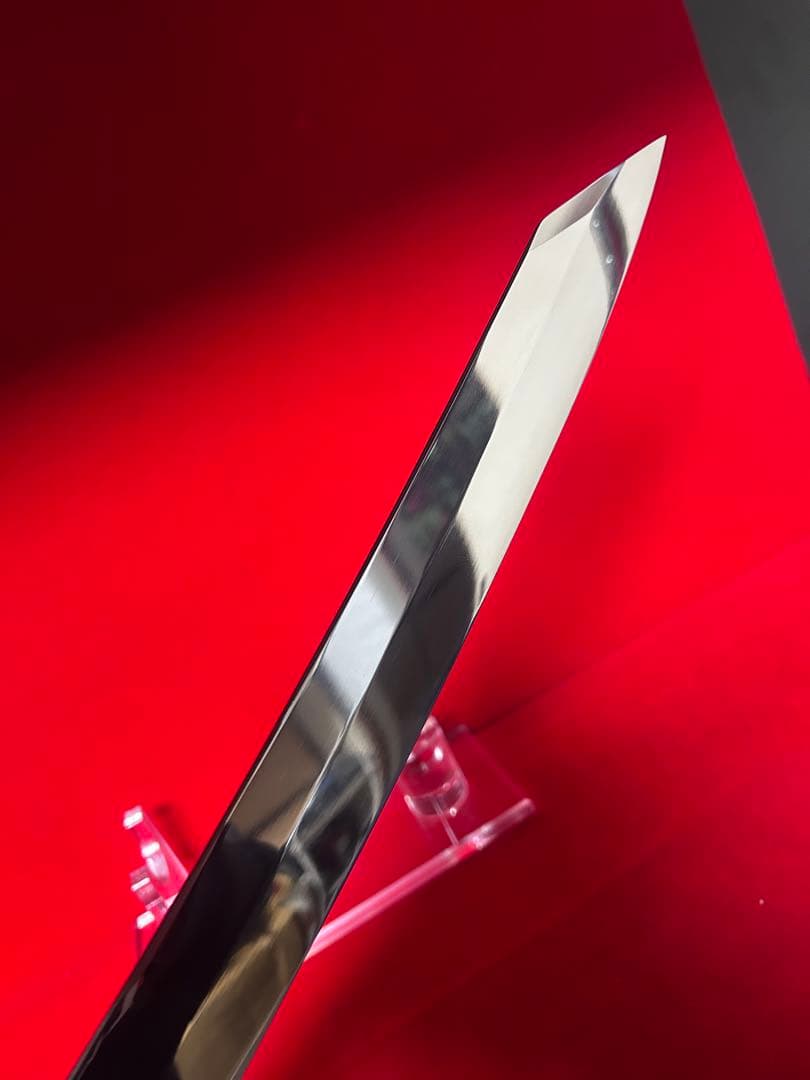 包丁　マグロ包丁　切付　尺三　鬼反り　鏡面仕上げ　切味抜群　箱付　未使用品