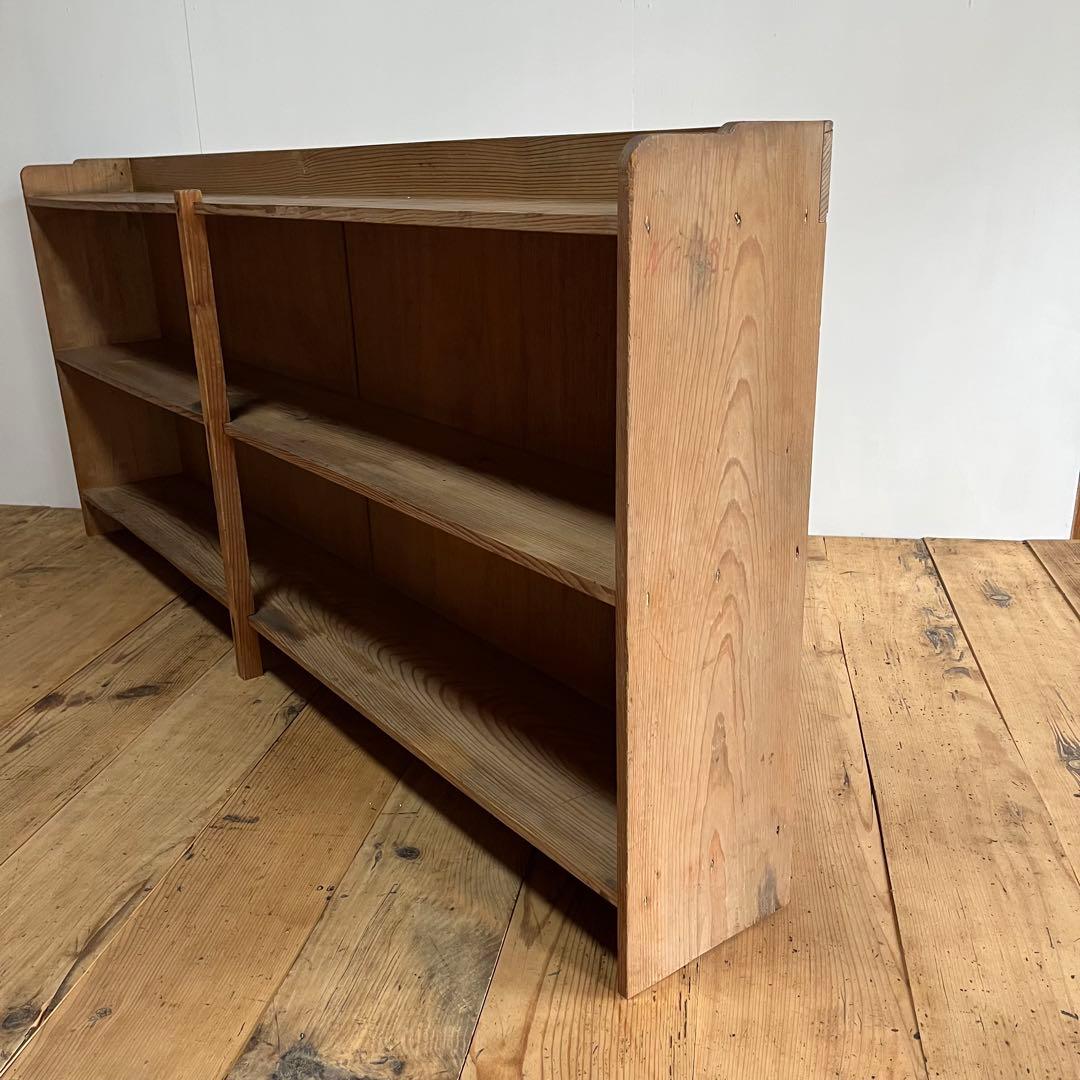 アンティーク オープンラック 本棚 食器棚 飾り棚 無塗装