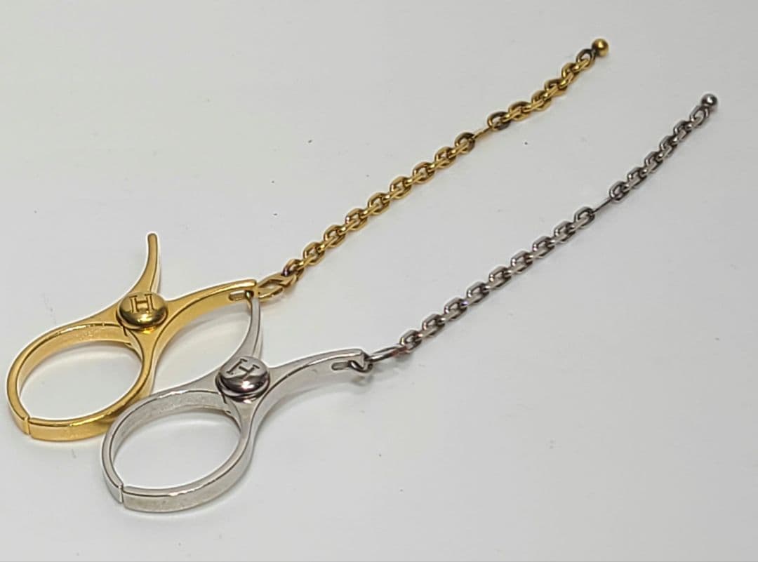 エルメス　グローブホルダー　セット　ゴールド　シルバー