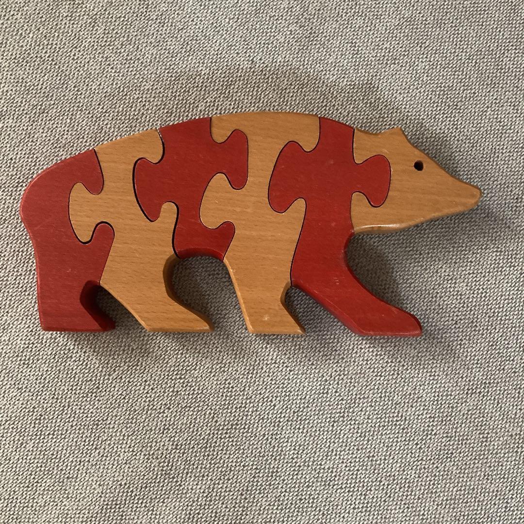 vitali ヴィターリ　クマ　動物パズル　木製