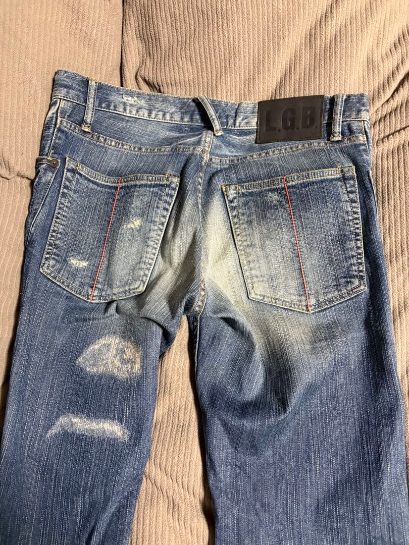 LGB s-wolf ダメージデニムパンツ サイズ30 デニム パンツ フレア