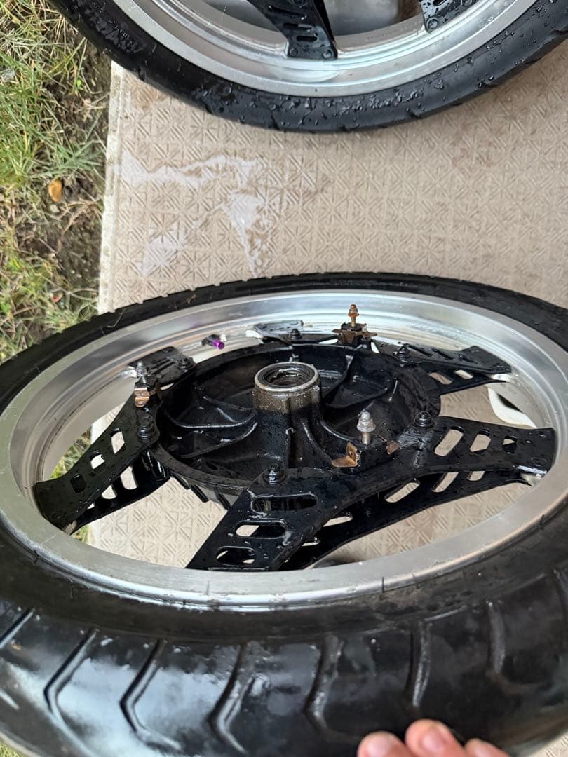 cbx400f 製造年一致　前後ホイール