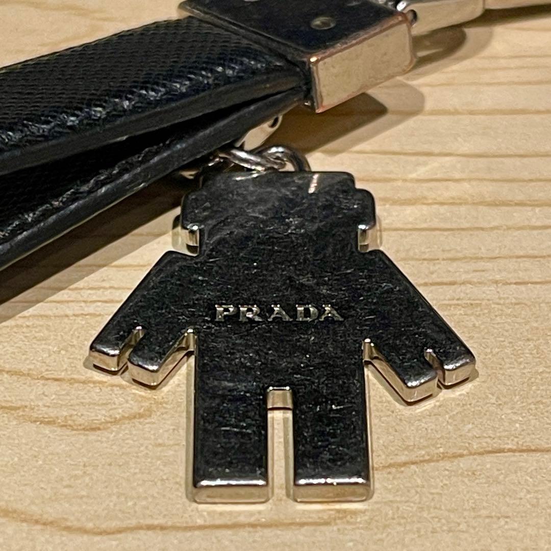 プラダ サフィアーノ ロボット チャーム キーリング キーホルダー PRADA