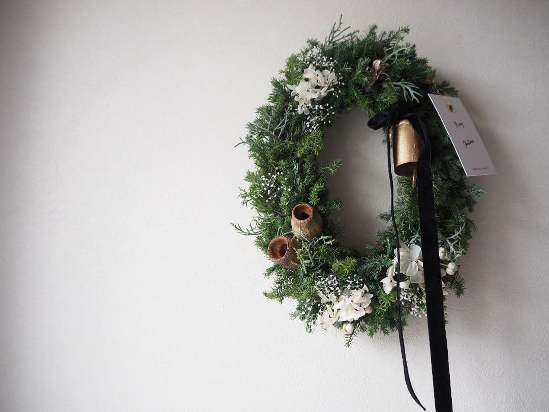 ⌘ クリスマスリース オーバルリース ⌘ 【受注制作】ラスト