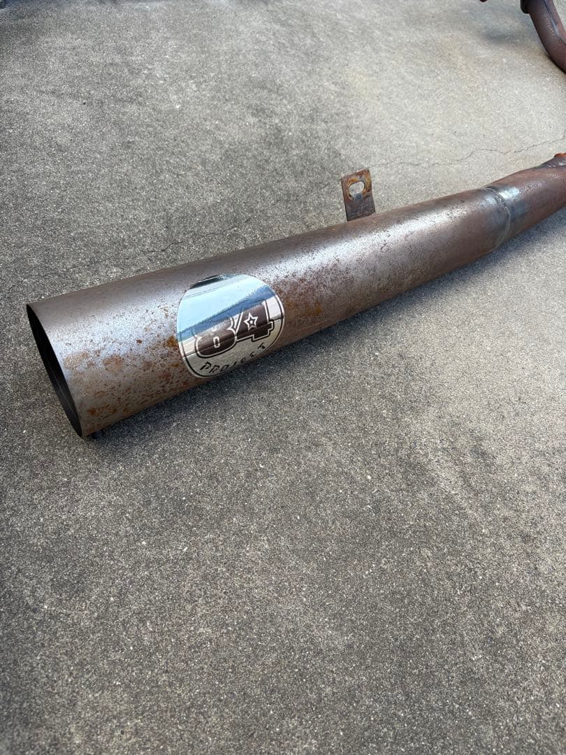 cb250t cb400t ヤシメガ2 メガホンマフラー　素地　美品