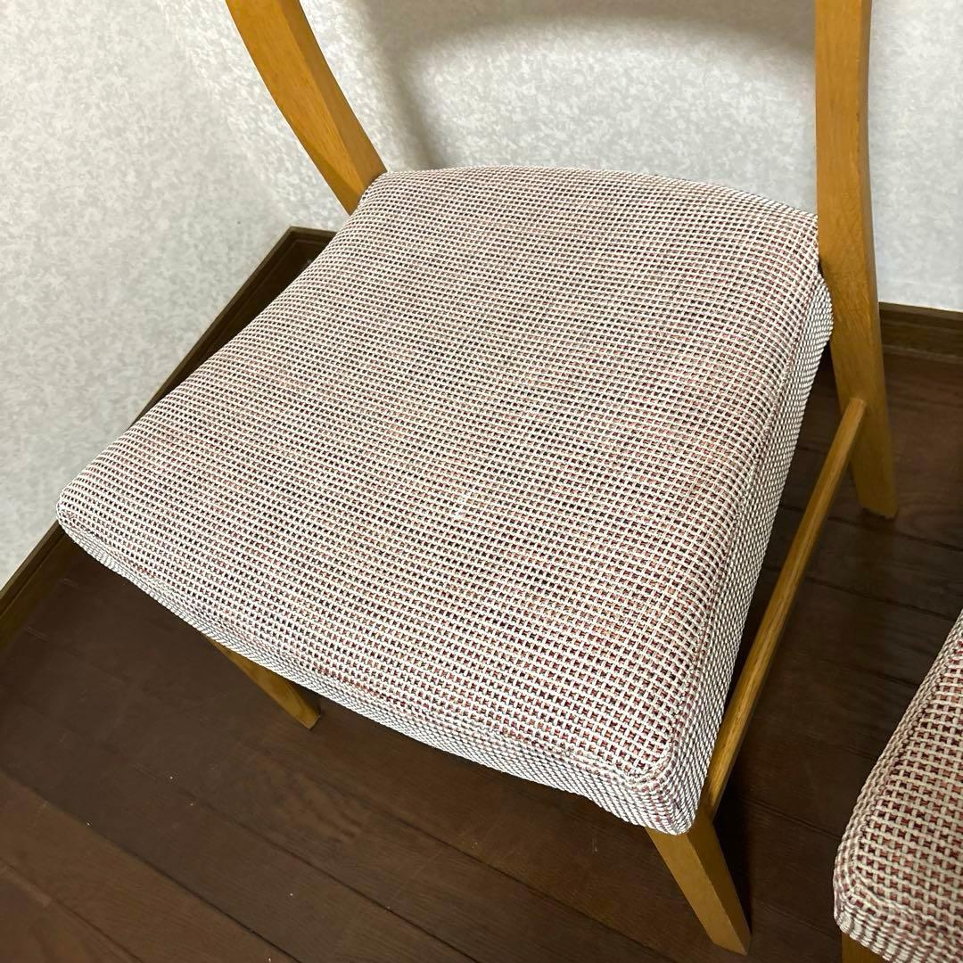 【良品】karimoku ダイニングチェア ２脚セット ①