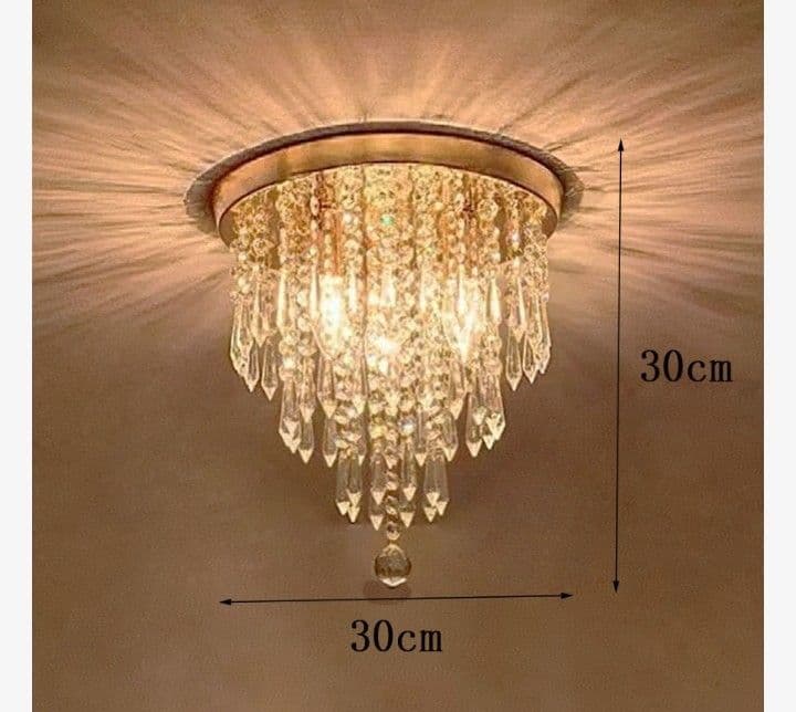高級感あふれる クリスタル風シーリングライト