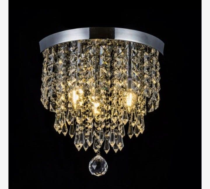 高級感あふれる クリスタル風シーリングライト