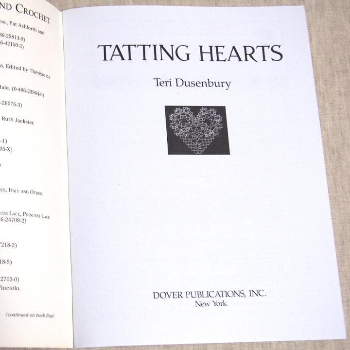 【海外代行業者様向け】TATTING HEARTS　タティングレース　洋書