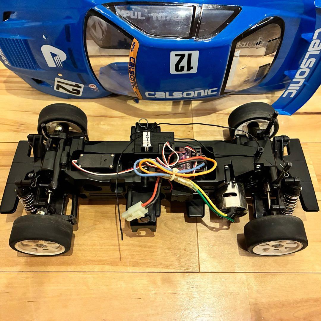 TAMIYA 電動RC カルソニック スカイライン GT-R R34 送信機付き