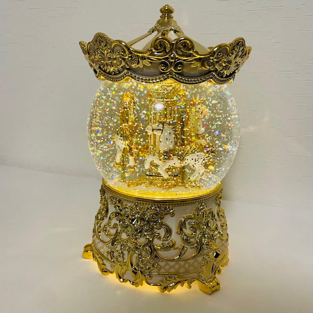 【希少】HARMONIA メリーゴーランド スノードーム