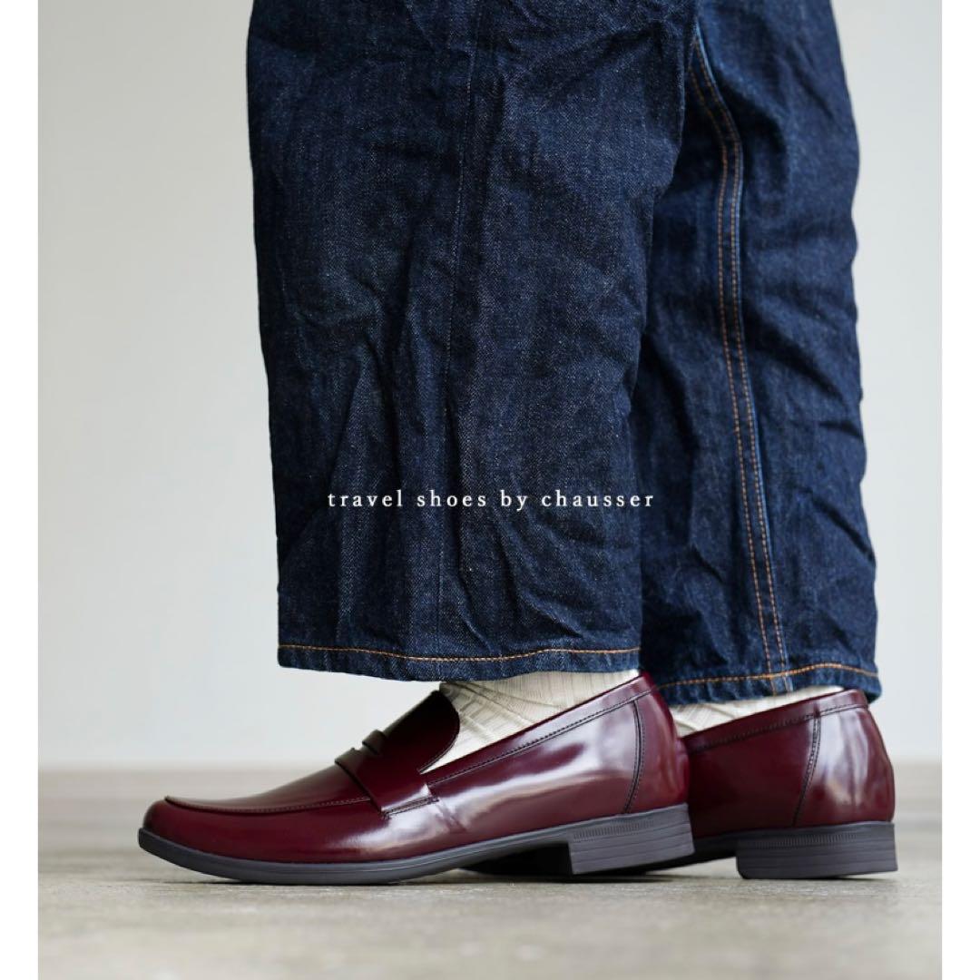 ショセ　新品未使用　トラベルシューズ　ガラスレザー