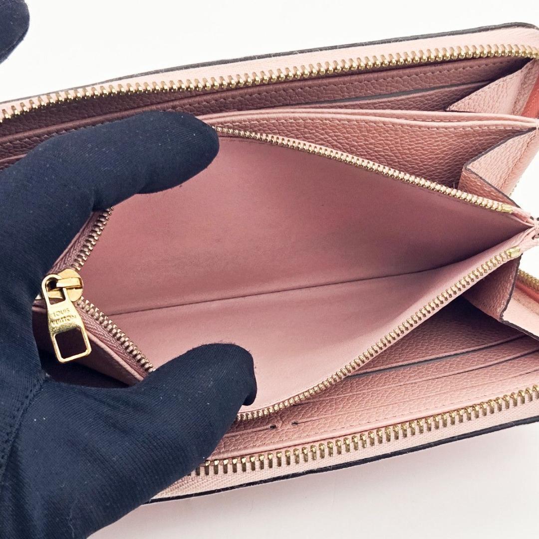ルイヴィトン 長財布 アンプラント ジッピーウォレット 新型 ピンク A675