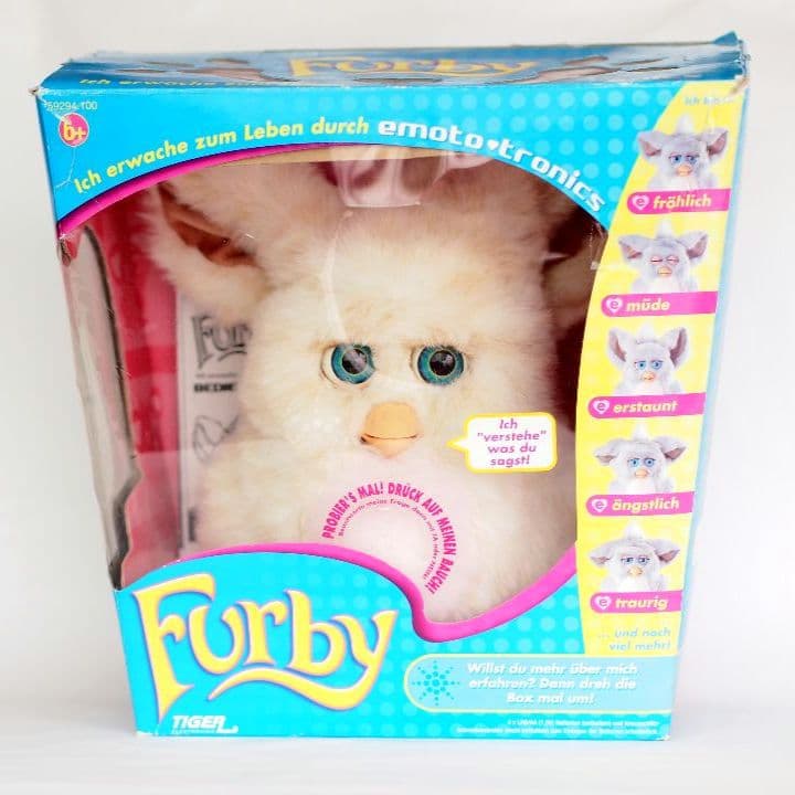 【稼働品】キャラメルシロップ ブルー目 ドイツ語版 ファービー2 2005