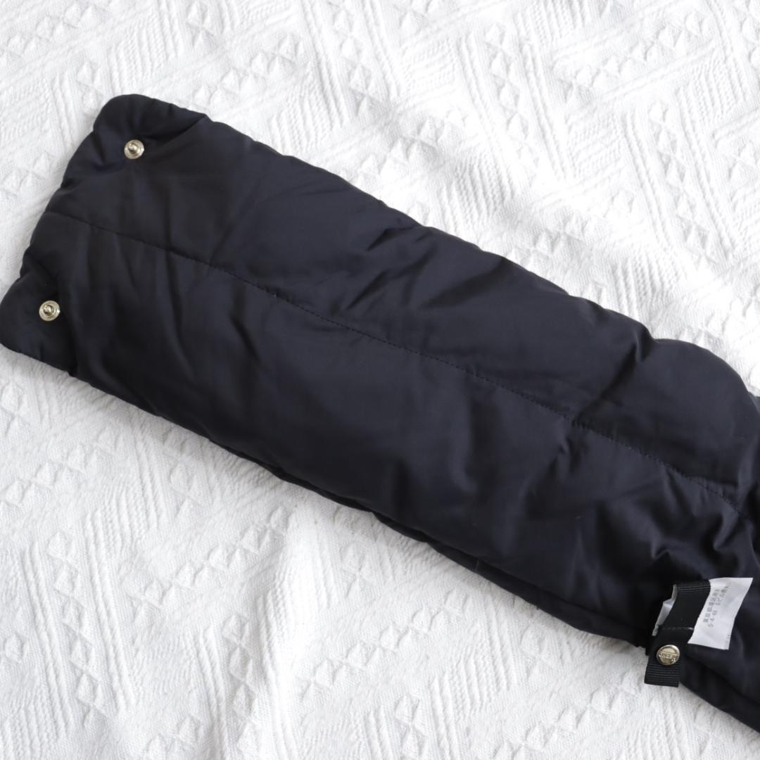 極美品！HERNO ダウン　ネックウォーマー　マフラー　ブラック　スヌード