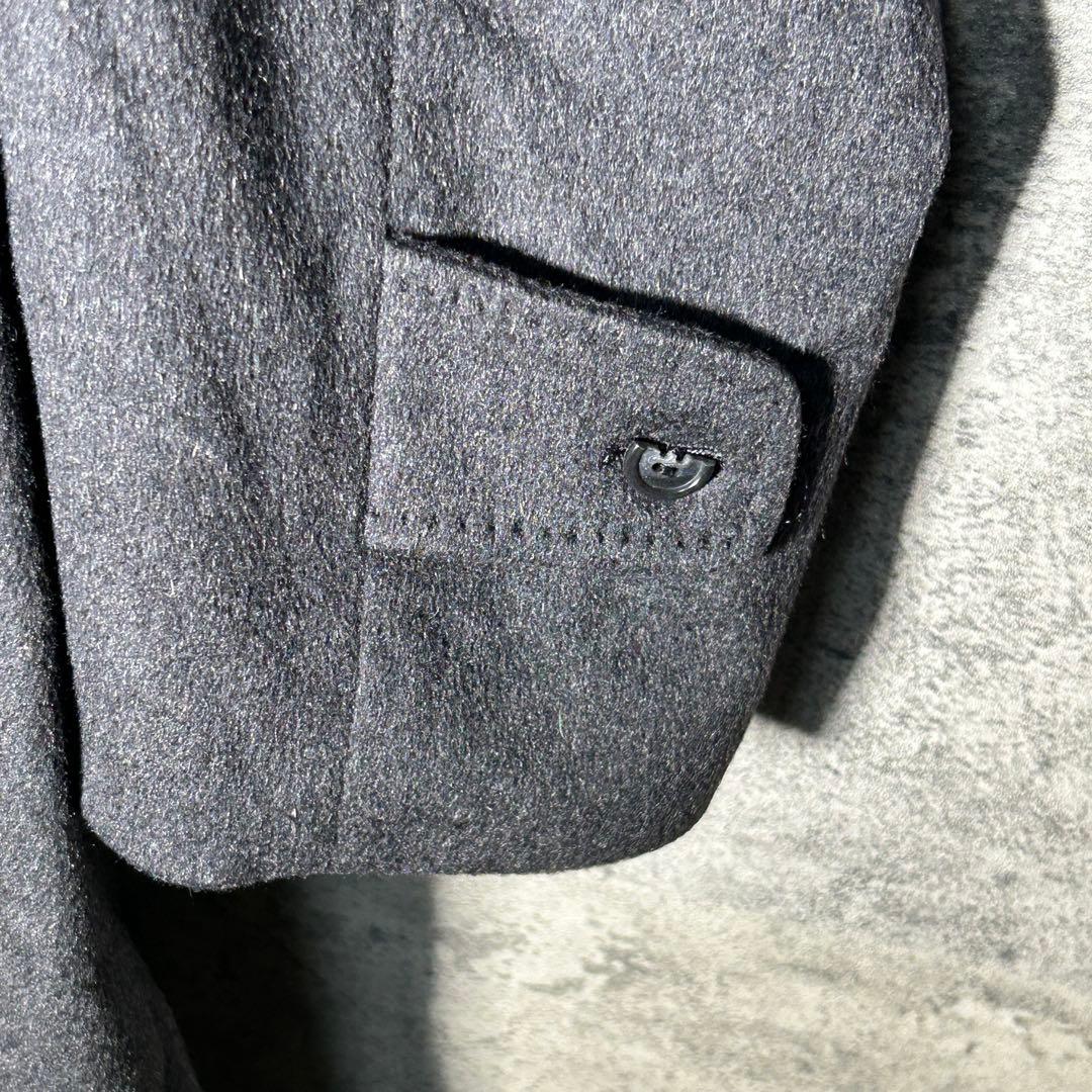 カシミヤコート カシミヤ100% グレー ロングコート メンズコート 上質