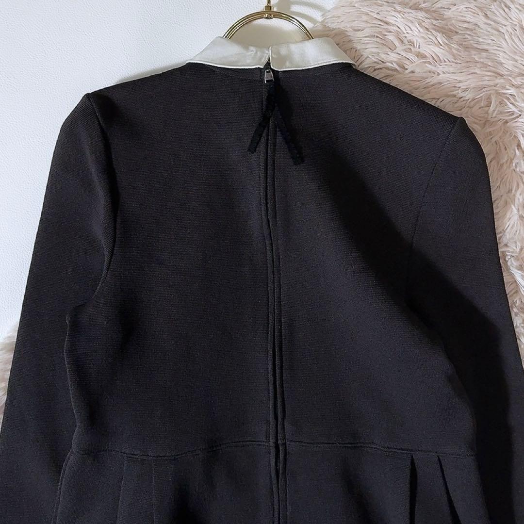 ハ*ー様 極美品ꕥフォクシーブティック グラシュー 白襟ワンピース 2WAY 3