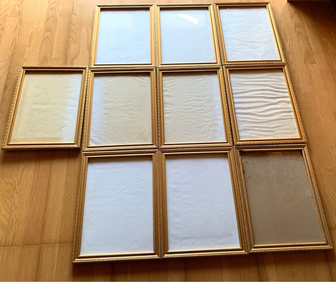 ◆額縁 金縁 まとめ売り10個 アンティーク インテリア ゴールド ゴージャス①