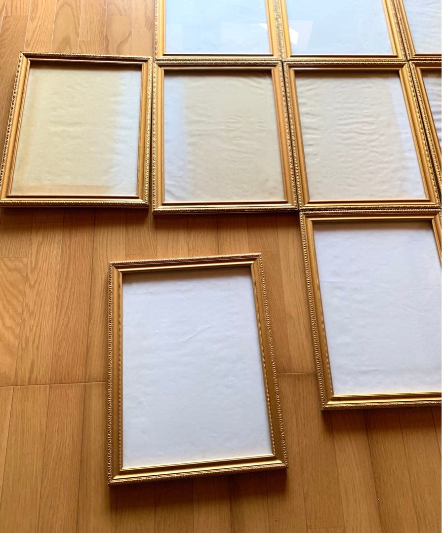 ◆額縁 金縁 まとめ売り10個 アンティーク インテリア ゴールド ゴージャス①