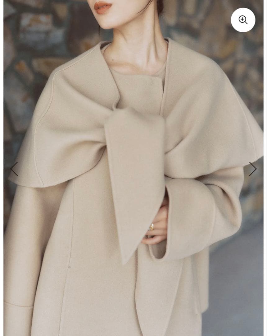 【anuans】リバーウールミドルマフラーコート（試着のみの美品）公式完売品